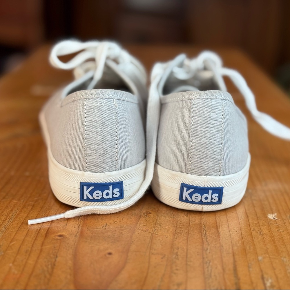 Keds Light Gray Canvas Sneakers - Picture 3 of 12